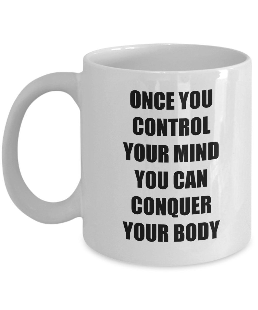 Weight Loss Encouragement Gifts - You Can Control Your Body Mug, Novelty Encouraging Gift Ideas, 11 Oz Coffee Cup